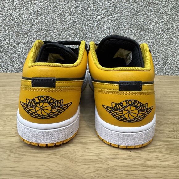 Air Jordan 1 Low Mens 9 Ochre Yellow Black White Taxi Sneakers Shoes Basketball - Picture 7 of 11